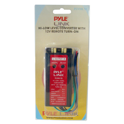 2-Channel Hi-Level to Low-Level Converter, Auto Adjustable, RCA, Gray