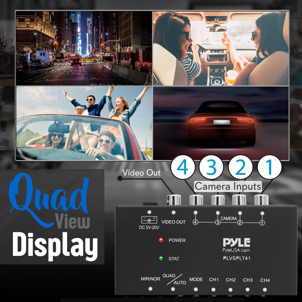 product image number 2 for Pyle 4-Ch. Video Picture Splitter