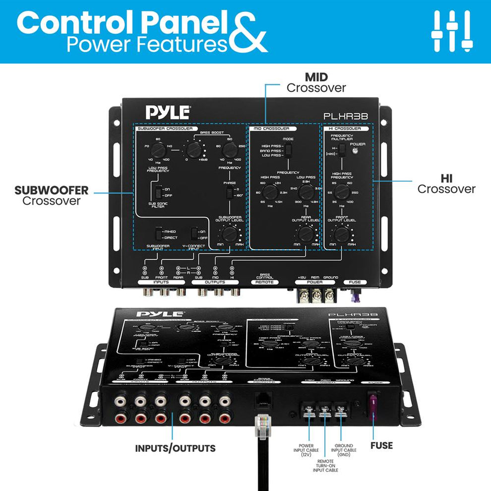 3-Way Electronic Crossover – Pyle USA