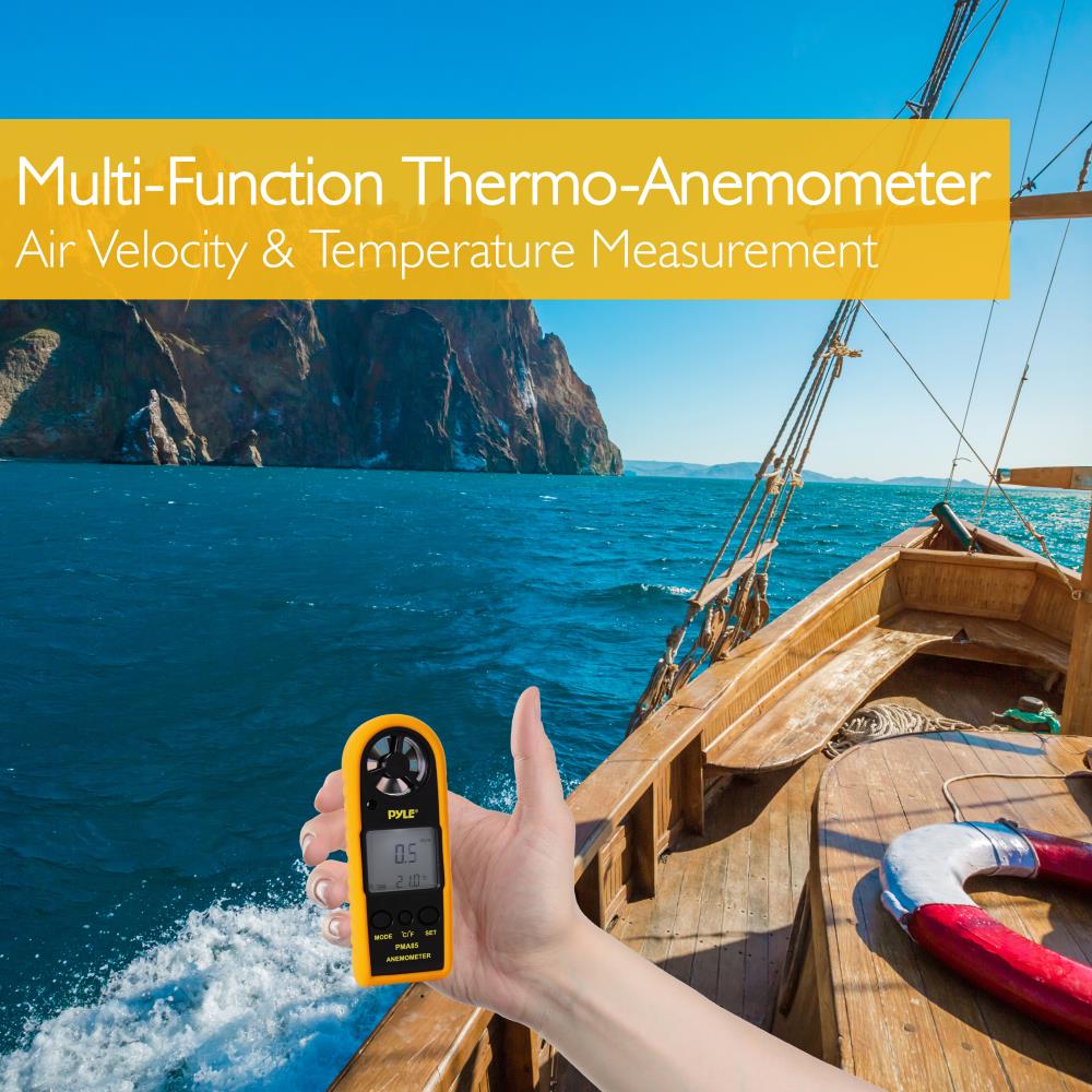 product image number 2 for Pyle Digital Anemometer & Thermomet