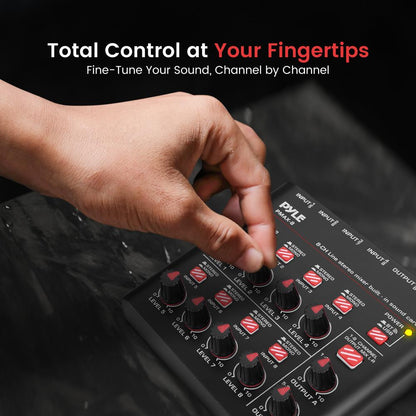 8-Channel Wireless Mixer, Low Noise, USB Sound Card, Compact Size