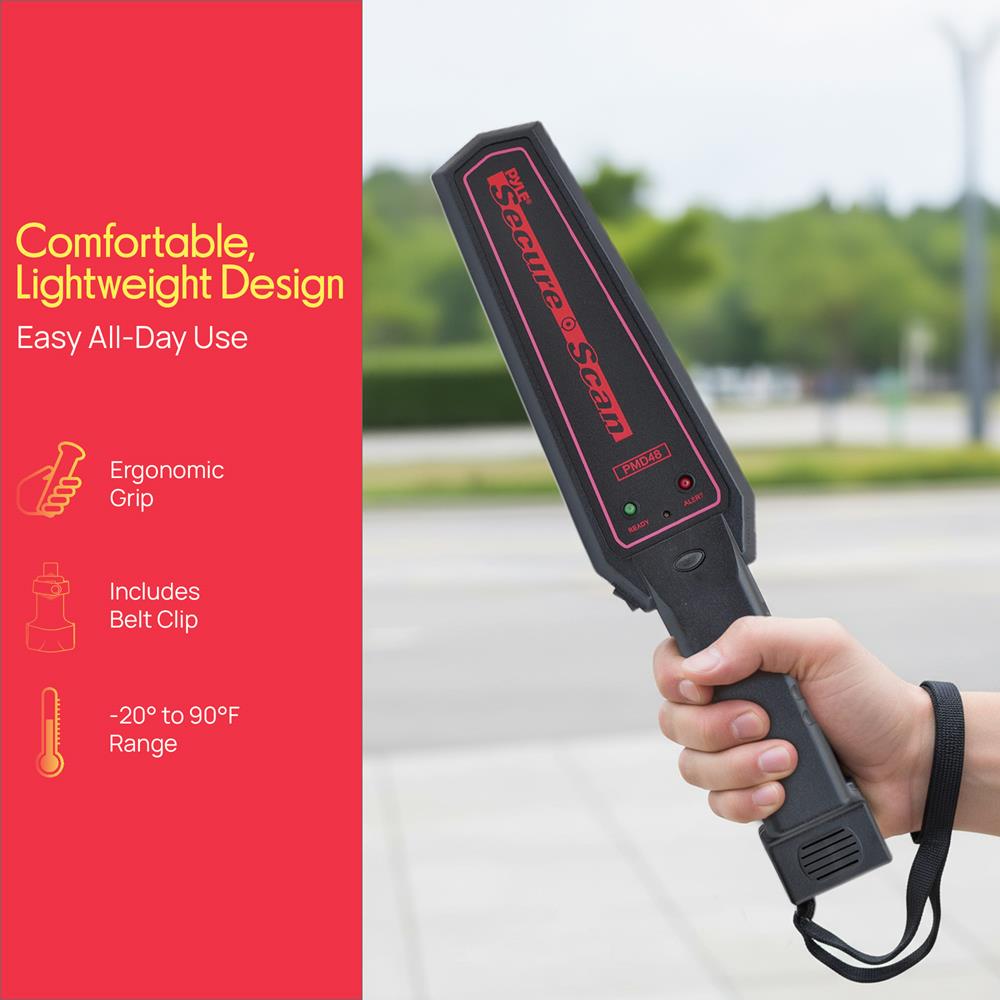 Pyle PMD38 Secure Scan Handheld Metal Detector Wand Security Scanner Pyle PMD38 Secure Scan Handheld Metal Detector Wand Security Scanner