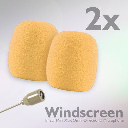 On-Ear Omni Mic, Portable Wired Condenser, Skin Tone