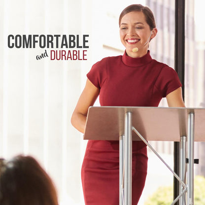 On-Ear Omni Mic, Portable Wired Condenser, Skin Tone