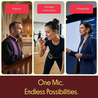 4-Pin Xlr Ear-Hanging Microphone