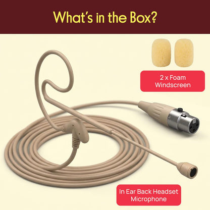 4-Pin Xlr Ear-Hanging Microphone