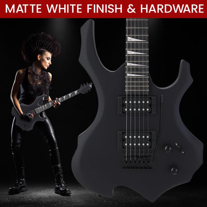 Electric Guitar Kit w/ Amp, Dual Humbuckers, Maple Neck, Matte Finish