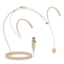 Double Over Ear Headset Mic - Hands-Free Omni Condenser, Beige
