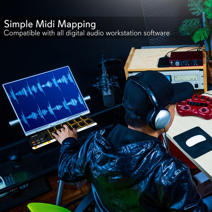 Midi Controller Drum Pad - Usb Audio Interface