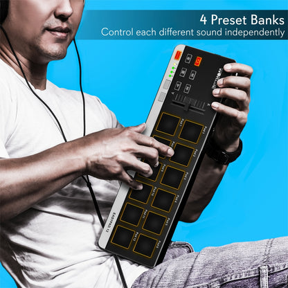 Midi Controller Drum Pad - Usb Audio Interface