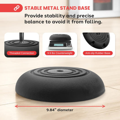 Adjustable Mic Stand, Secure Hold, Die-Cast Base, 36.2"-63.7"