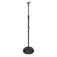 Adjustable Mic Stand - Height Adjustable, Sturdy Metal Base, 2.8'-5'