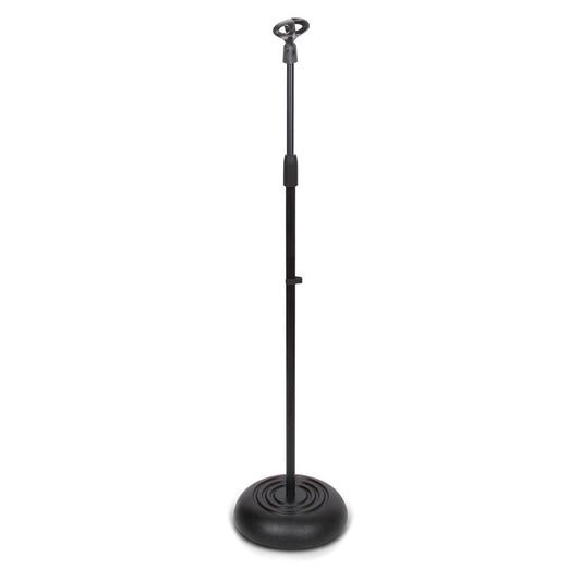 Adjustable Mic Stand - Height Adjustable, Sturdy Metal Base, 2.8'-5'
