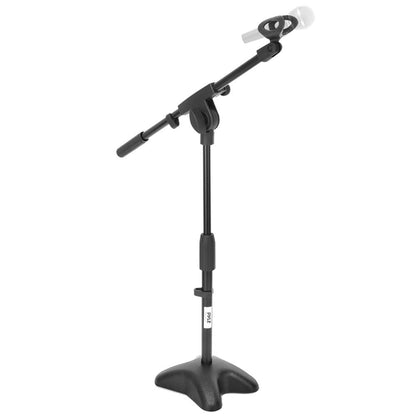 Desktop Mic Stand - Adjustable Height & Boom Arm - Steel Base