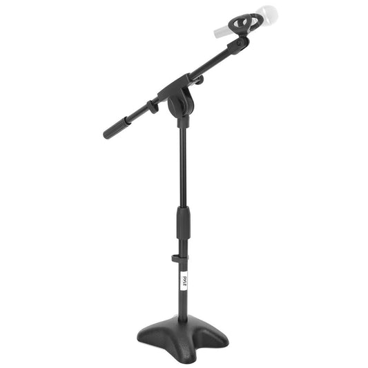 Desktop Mic Stand - Adjustable Height & Boom Arm - Steel Base