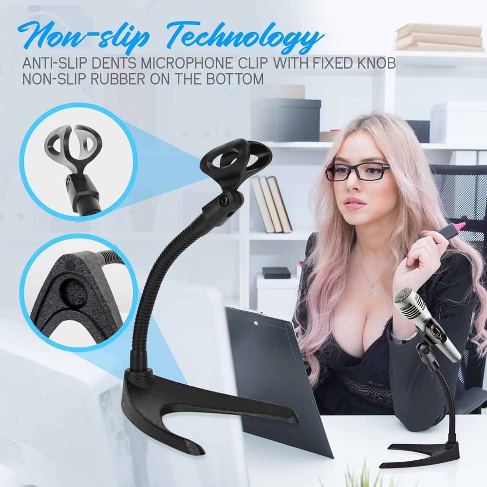 product image number 3 for Pyle 2 Pcs. Desktop Microphone Stands