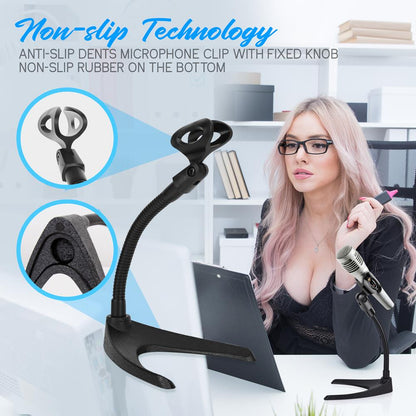 product image number 3 for Pyle 2 Pcs. Desktop Microphone Stands