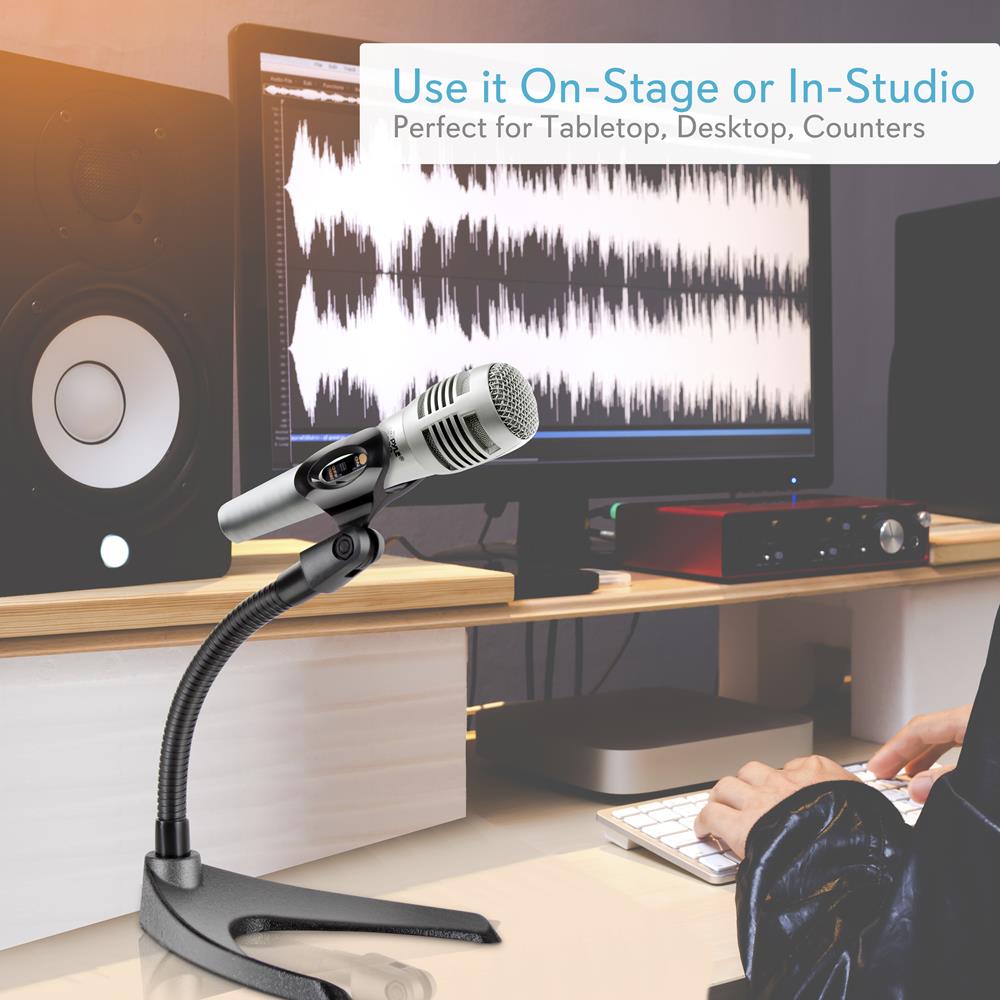 Desktop Microphone Stand - Adjustable Gooseneck - Thumbnail 5