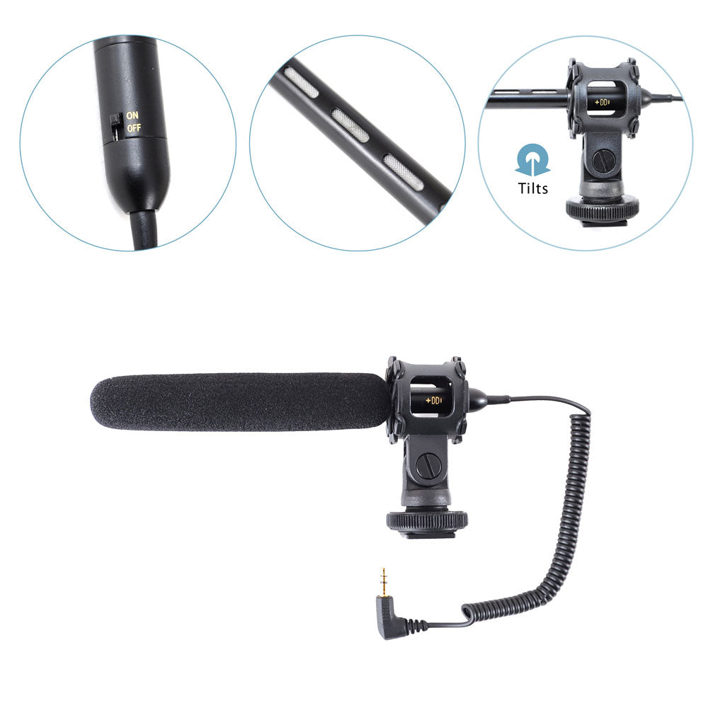 Shotgun Microphone for Video/Camera