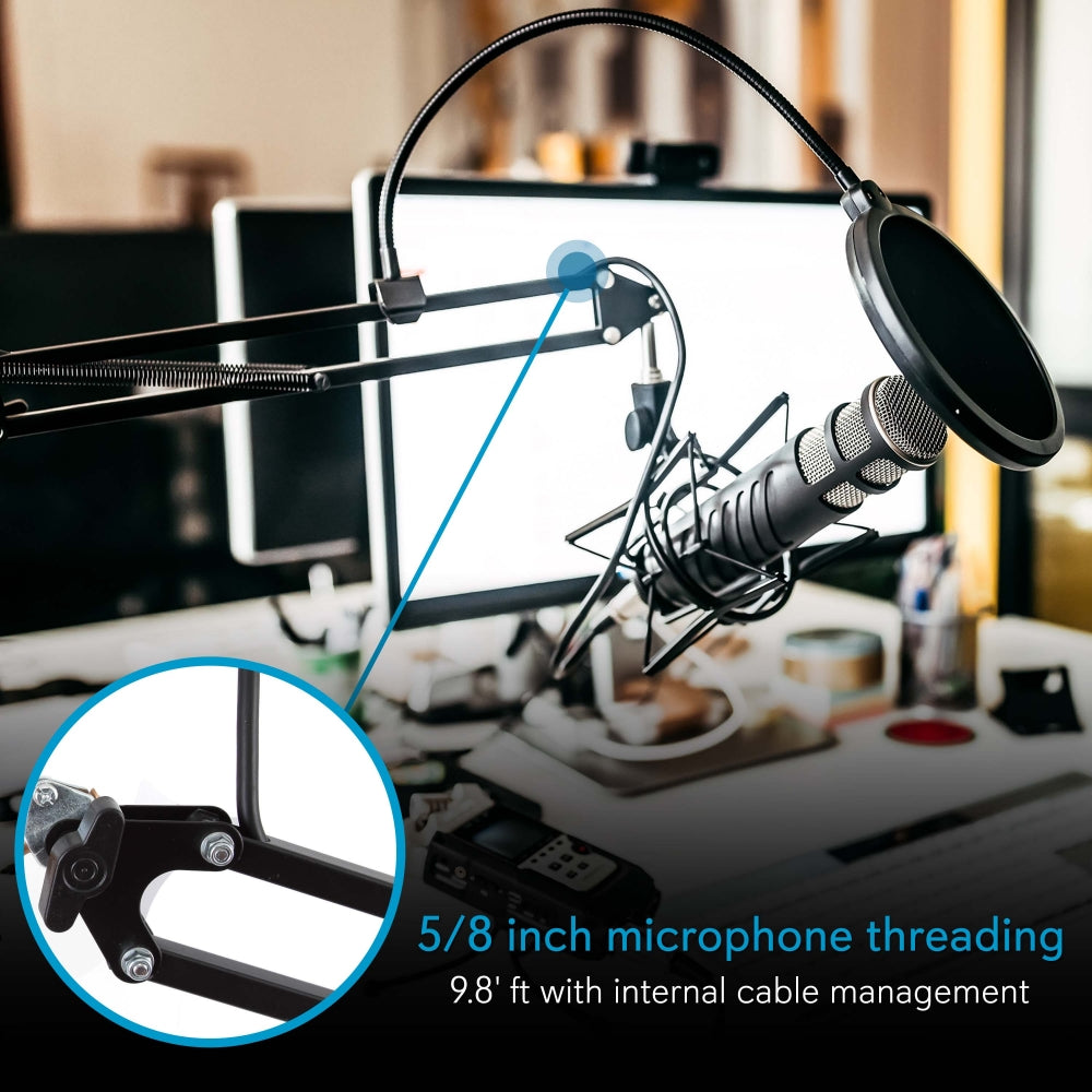 Pyle Suspension Mic Boom Arm Stand - Thumbnail 5