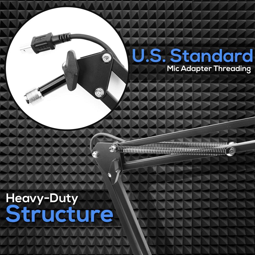 USB Boom Mic Stand