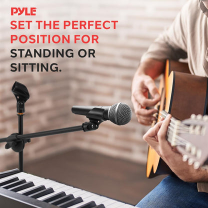 Adjustable Tripod Mic Stand Pair - Lightweight, Durable, 27.5-52" Height