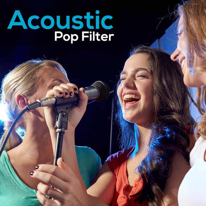 Dynamic Microphone & Tripod Stand Set, High Clarity, Adjustable Steel