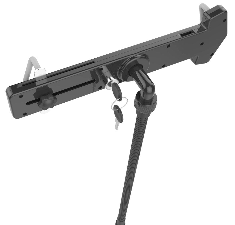 Tablet Security Stand, Anti-Theft, USB Charging, Adjustable Height - Thumbnail 2