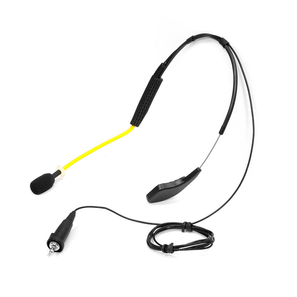Headset Microphone Waterproof Flexible Wrap-Around Yellow