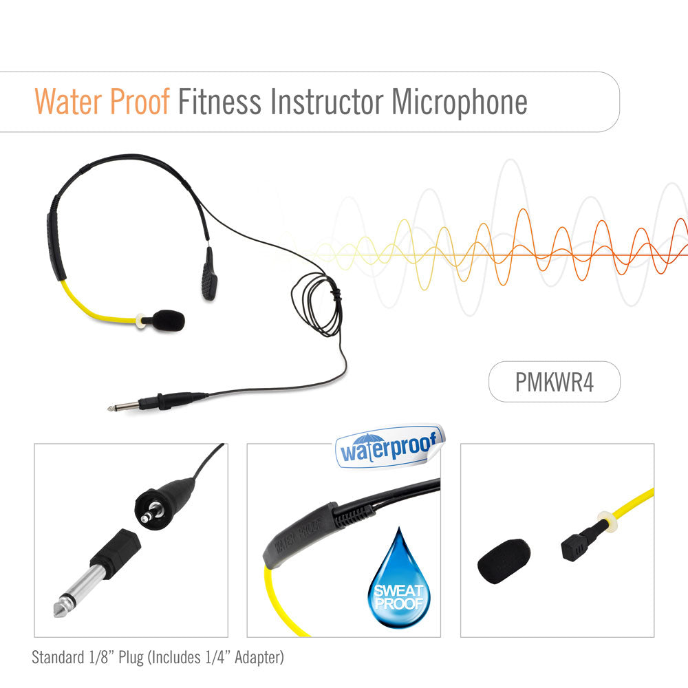 product image number 2 for Pyle Waterproof/Sweatproof Headset Microphone