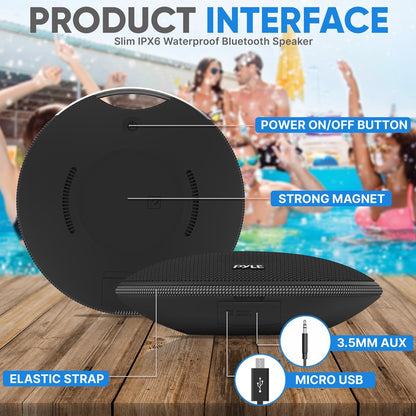 Portable Wireless Bt Streaming Mini Speaker - Ipx7 Waterproof Wireless Speaker For Outdoor Play, Built-In Microphone