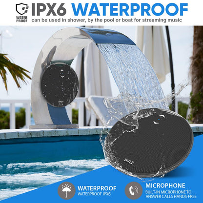 Portable Wireless Bt Streaming Mini Speaker - Ipx7 Waterproof Wireless Speaker For Outdoor Play, Built-In Microphone