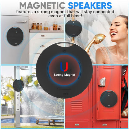 Portable Wireless Bt Streaming Mini Speaker - Ipx7 Waterproof Wireless Speaker For Outdoor Play, Built-In Microphone