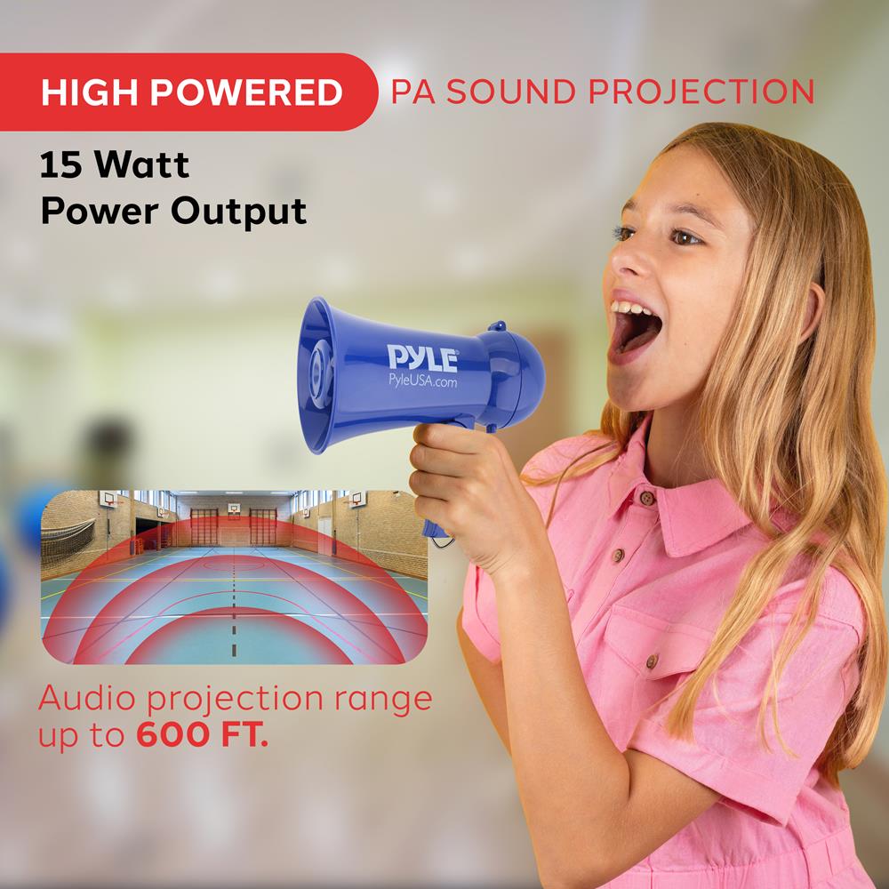 product image number 2 for Pyle Record Megaphone With Built-In Microphon