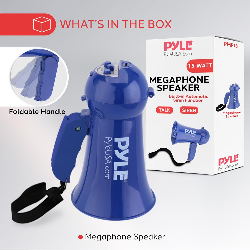 product image number 6 for Pyle Record Megaphone With Built-In Microphon