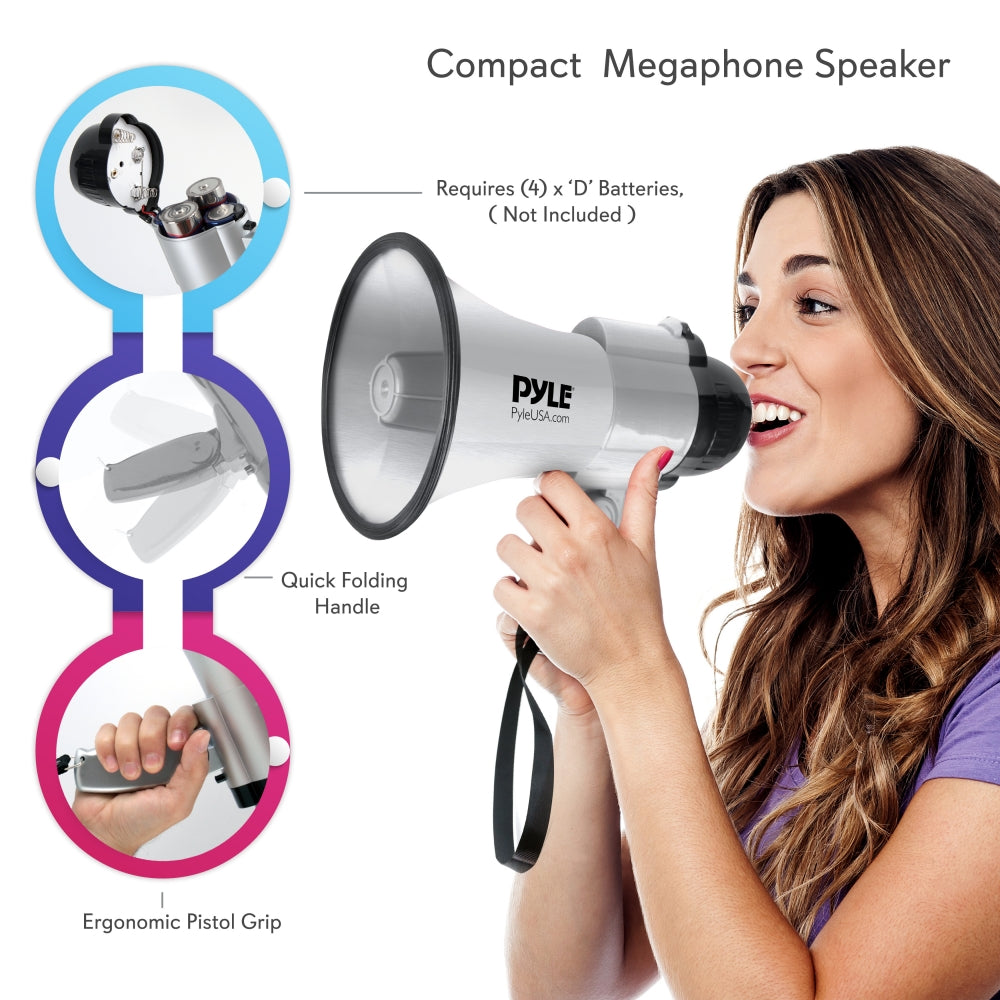 product image number 3 for Pyle Mini Megaphone Speaker