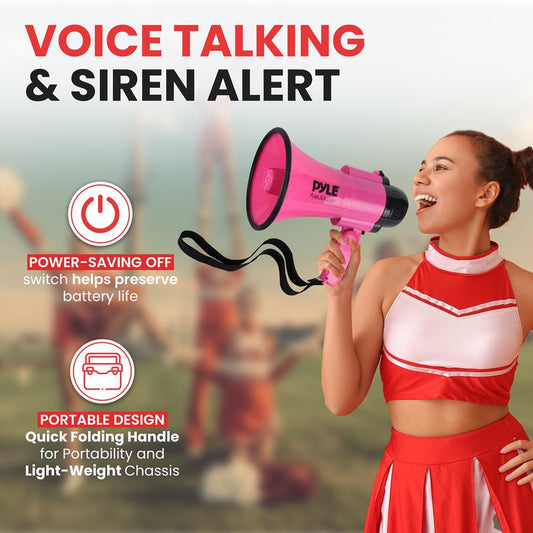 Portable Megaphone Speaker 30W Power 2 Modes Foldable Handle