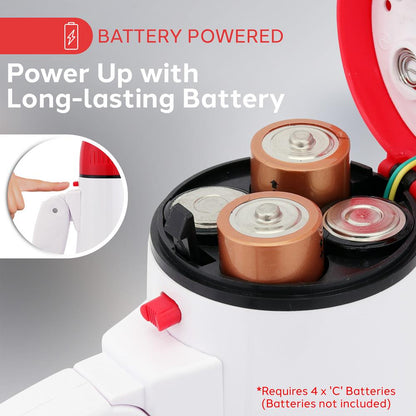 Megaphone Bullhorn 800-Yard Range 30W LED Light Siren Portable