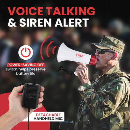 product image number 2 for Pyle Bluetooth Megaphone Bullhorn With Usb/Sd