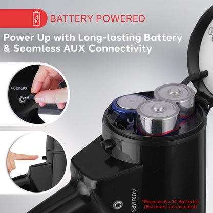 Megaphone Bullhorn 1000-Yard Range 40W Siren & Music Modes