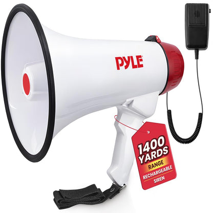 Megaphone Speaker 1000-Yard Range Rechargeable Battery 40W