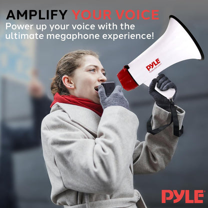 Megaphone Speaker 1000-Yard Range Rechargeable Battery 40W