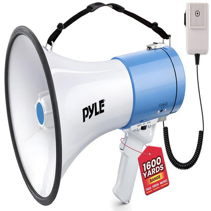 Megaphone Speaker - Pa Bullhorn With Siren Alarm Mode & Adjustable Volume Control.