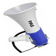Pyle 50W Portable Megaphone With Aux Input, Clear Audio, And Lightweight Design – Perfect For Outdoor Events And Sports (Blue)
