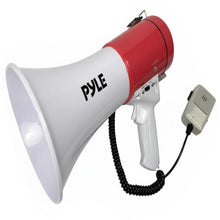 Pyle 50W Portable Megaphone With Aux Input, Clear Audio, And Lightweight Design – Perfect For Outdoor Events And Sports (Red)