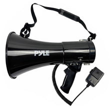 Pyle 50W Portable Megaphone With Bluetooth, Usb/Tf Media Playback, Type-C Charging, And Seamless Wireless Audio Streaming – Perfect For Outdoor Events And Sports (Black)