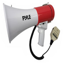 Pyle 50W Portable Megaphone With Bluetooth, Usb/Tf Media Playback, Type-C Charging, And Seamless Wireless Audio Streaming – Perfect For Outdoor Events And Sports (Red)