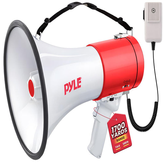 Megaphone Speaker 50W Loud Sound USB/MP3/Aux Input Handheld Mic