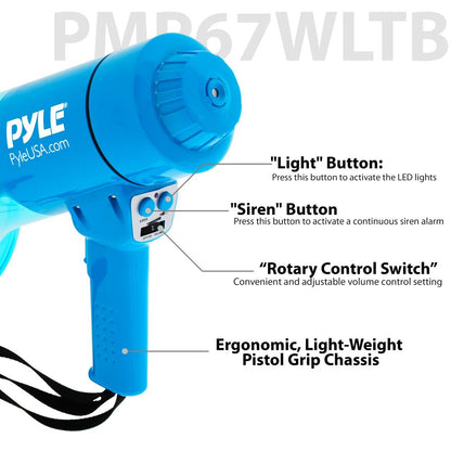 product image number 5 for Pyle Waterproof Megaphone With Led Lights