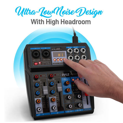 Professional 6-Channel Audio Mixer